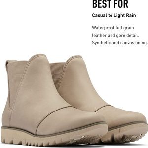 SOREL Waterproof Ankle Booties Size 8 Taupe